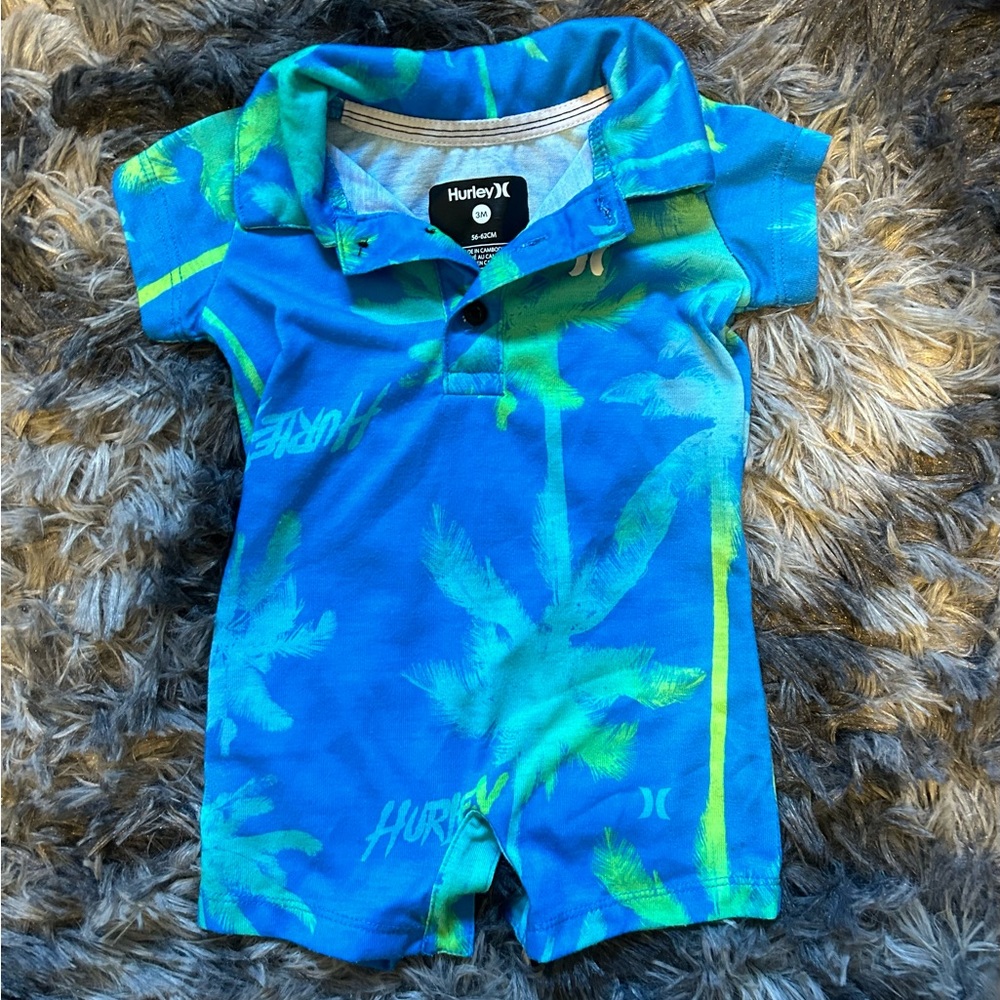 Hurley baby boy romper